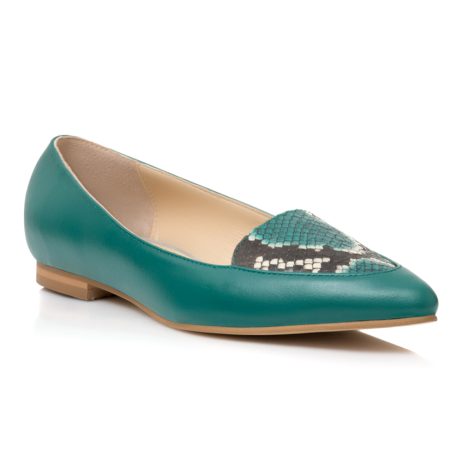 Balerini Piele Turcoaz Estela - orice culoare