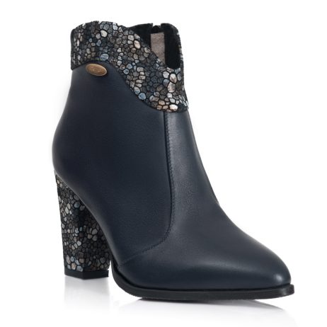 Botine Piele Intoarsa Negru/Dungi Ema T14 - orice culoare - imagine 7