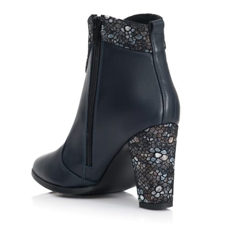 Botine Piele Intoarsa Negru/Dungi Ema T14 - orice culoare - imagine 2