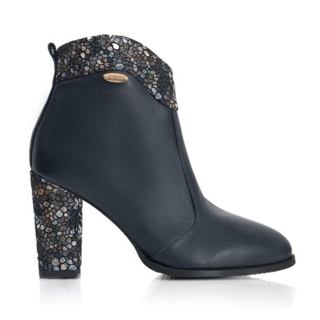 Botine Piele Intoarsa Negru/Dungi Ema T14 - orice culoare - imagine 3