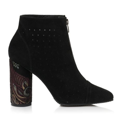 Botine Stiletto Toc Gros Rotund Martha A3  - Orice Culoare - imagine 5