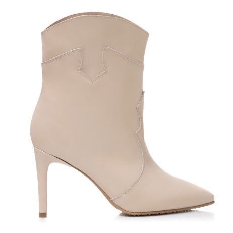 Botine Piele Naturala Nude Ellen L9 - Orice Culoare