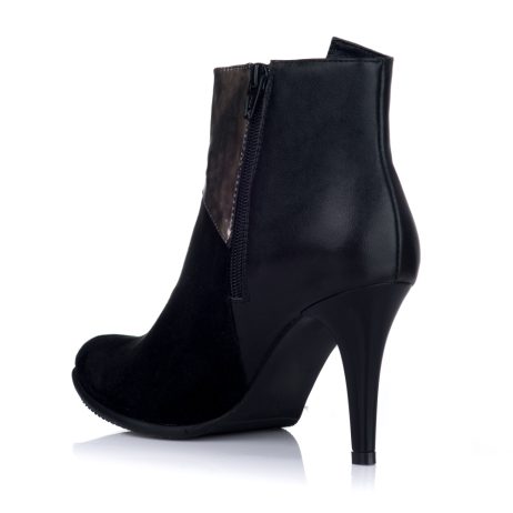 Botine Piele Intoarsa Negru Elsa S7 - orice culoare - imagine 3