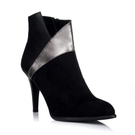 Botine Piele Intoarsa Negru Elsa S7 - orice culoare