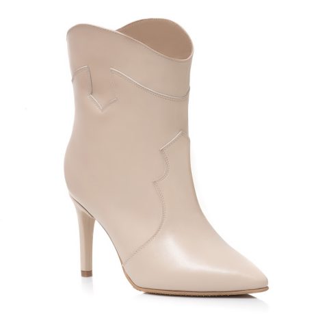 Botine Piele Naturala Nude Ellen L9 - Orice Culoare - imagine 2