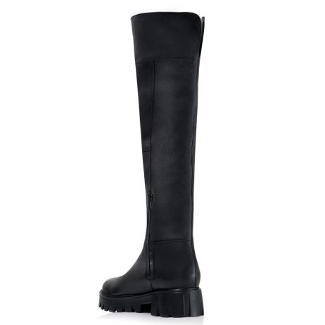 Cizme Piele Peste Genunchi Aisha A1 - orice culoare - imagine 2