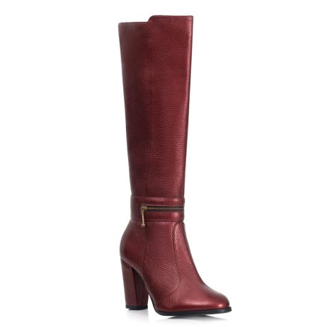 Cizme Piele Bordo Ella T9 - orice culoare - imagine 2