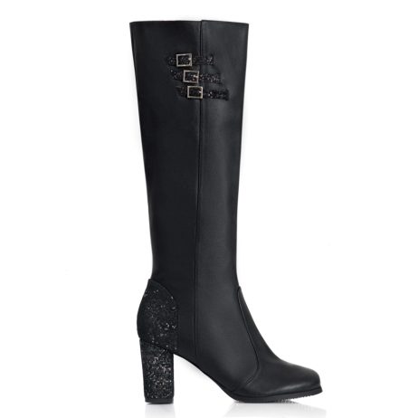Cizme Piele Bordo Catarame Evelin T1 - orice culoare - imagine 6