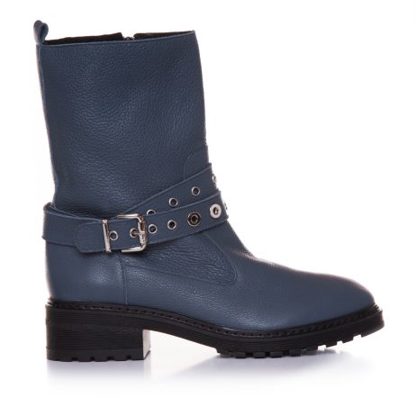 Cizme Scurte Piele Gri Erik T19 - Orice Culoare - imagine 2