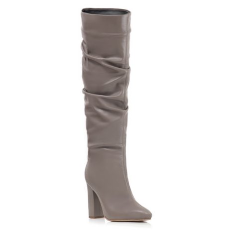 Cizme Stiletto Fronsate Piele Toc Gros  A4 - orice culoare