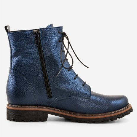 Bocanci Dama PIele Bordo/Bleumarin Erika D9 - Orice Culoare - imagine 7