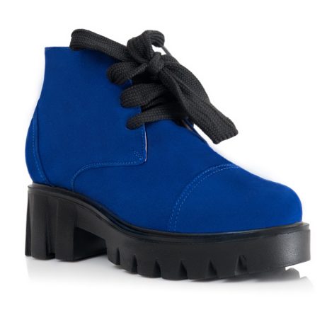 Ghete Dama Piele Albastru Electric A16 - orice culoare