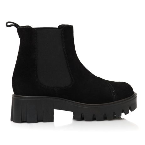 Ghete Dama Piele Intoarsa Negru Chloe A9 - orice culoare - imagine 2