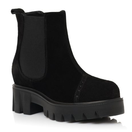 Ghete Dama Piele Intoarsa Negru Chloe A9 - orice culoare