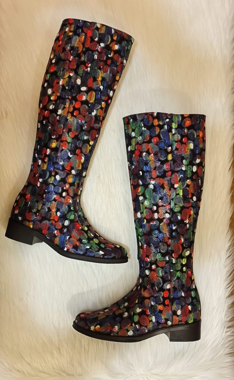 Cizme Piele Color Talpa Joasa Elissa T11  - orice culoare - imagine 4
