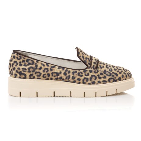 Pantofi Piele Ponei Animal Print Talpa Joasa A4  - orice culoare