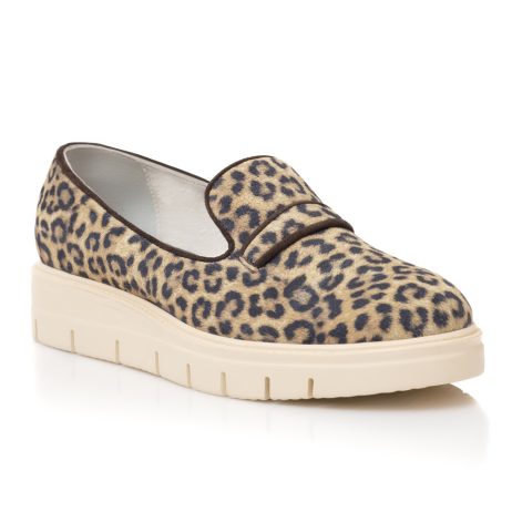 Pantofi Piele Ponei Animal Print Talpa Joasa A4  - orice culoare - imagine 3