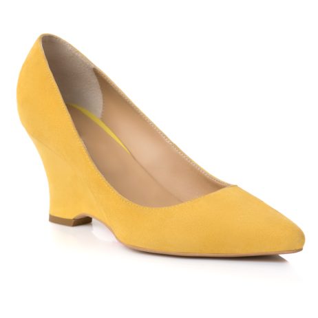 Pantofi Piele Intoarsa Cu PLatforma A9 -pe stoc - imagine 2