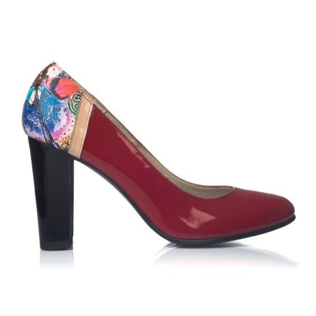 Pantofi Dama Office London ALBASTRU ELECTRIC V23 - PE STOC - imagine 2