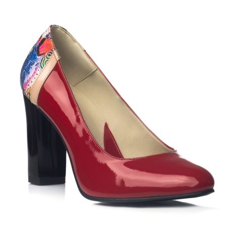 Pantofi Dama Office London ALBASTRU ELECTRIC V23 - PE STOC - imagine 3