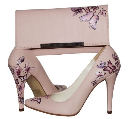 Pantofi pictati manual Butterfly Effect - orice culoare - imagine 4