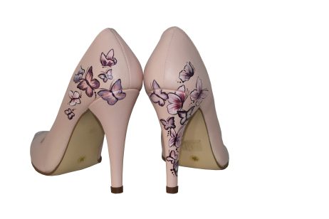 Pantofi pictati manual Butterfly Effect - orice culoare - imagine 2
