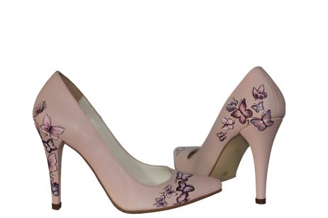 Pantofi pictati manual Butterfly Effect - orice culoare