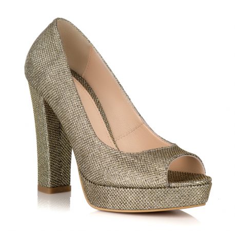 Pantofi Auriu Ersa  GITTER L20 - pe stoc - imagine 2