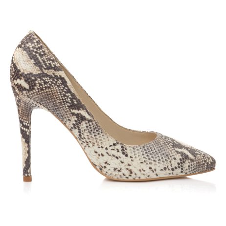 Pantofi Piele Tip Sarpe Estela - Orice Culoare - imagine 3