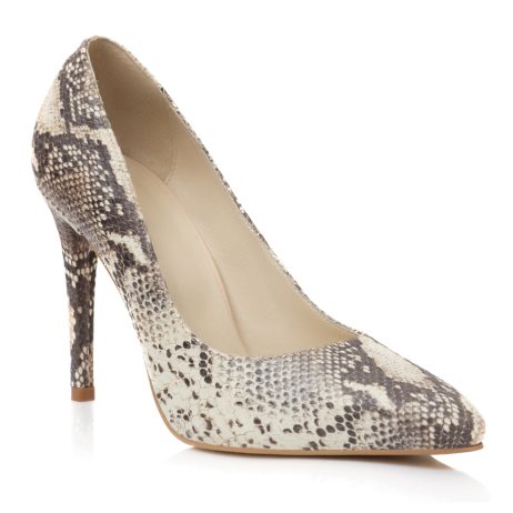 Pantofi Piele Tip Sarpe Estela - Orice Culoare