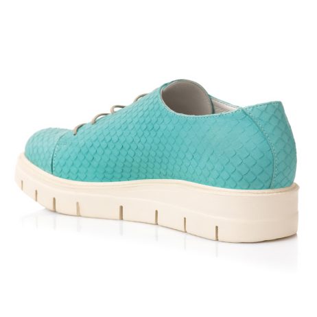 Pantofi Piele Oxford Turcoaz Snake A1   - orice culoare - imagine 2