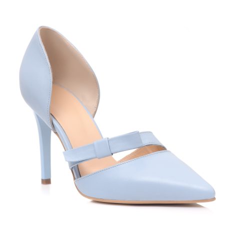 Pantofi Dama Piele Bleu Erika C51 - Orice Culoare - imagine 2