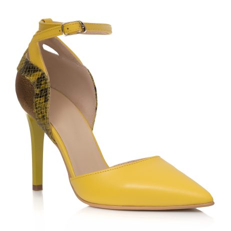 Pantofi Stiletto Galben/Bronz Emily C70 - disponibili pe orice culoare