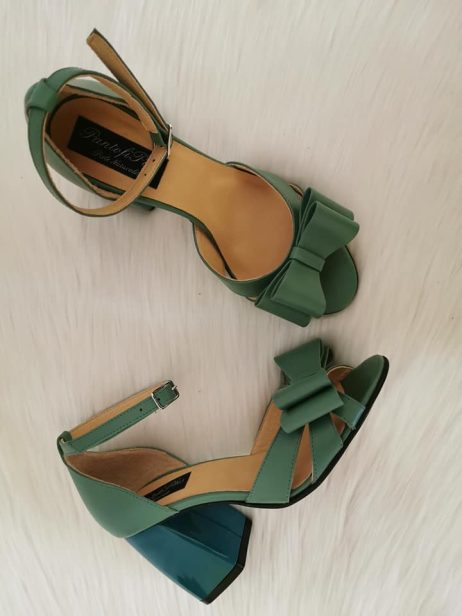 Sandale Piele verde Tov Evazat Chic N42 - pe stoc - imagine 4