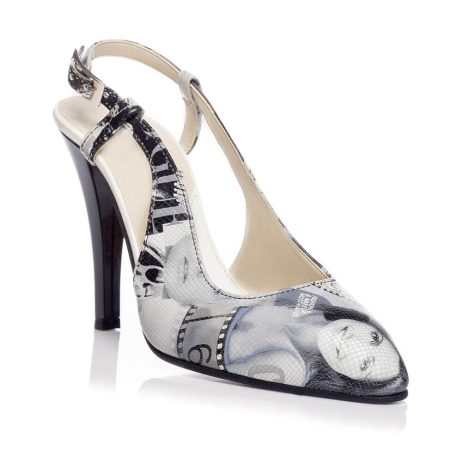 Pantofi Stiletto decupat piele Revista V5  - orice culoare - imagine 2
