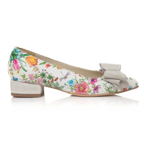 Balerini Piele Floral Cu  Funda V11- Orice Culoare