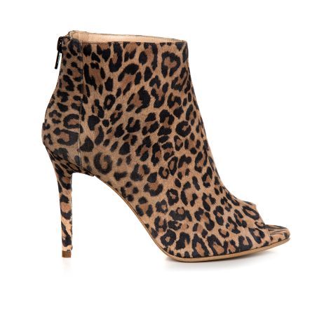 Botine Piele Animal Print Decupate E5 - Orice Culoare