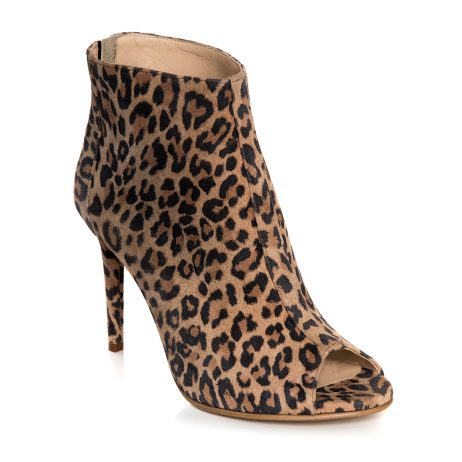 Botine Piele Animal Print Decupate E5 - Orice Culoare - imagine 3