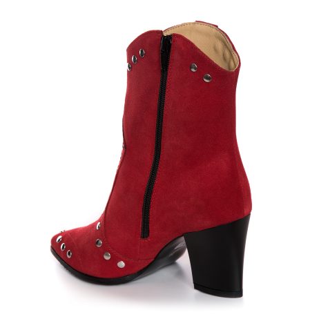 Ciocate Piele Intoarsa  Rosu Cu Tinte L10 - Orice Culoare - imagine 2