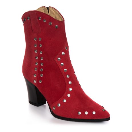 Ciocate Piele Intoarsa  Rosu Cu Tinte L10 - Orice Culoare - imagine 3
