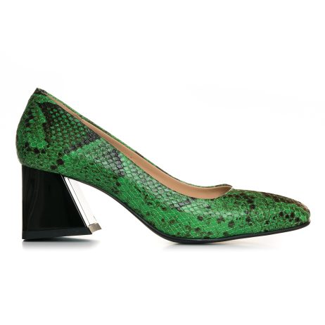 Pantofi Comod Piele Imprimeu Sarpe Verde - Orice Culoare - orice culoare