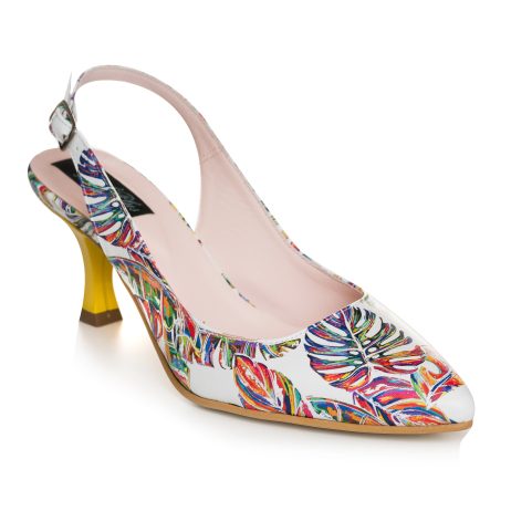 Pantofi Comod Piele Floral Decupat C61- Orice Culoare