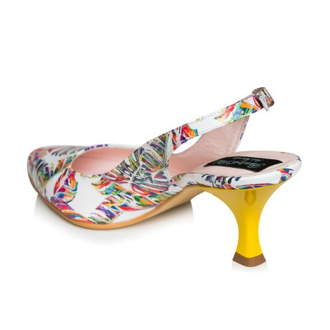 Pantofi Comod Piele Floral Decupat C61- Orice Culoare - imagine 4