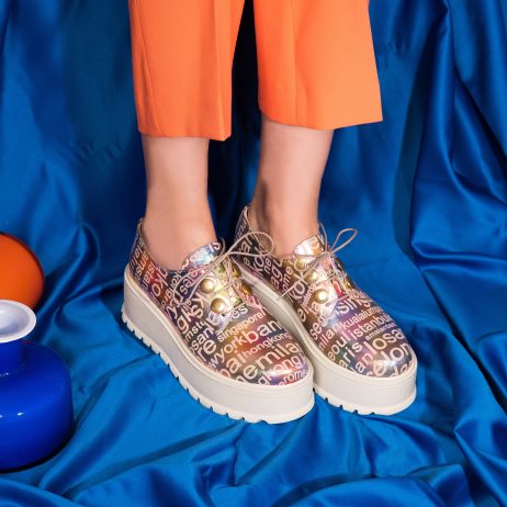 Pantofi Piele Talpa Inalta Color V48  - orice culoare - imagine 5