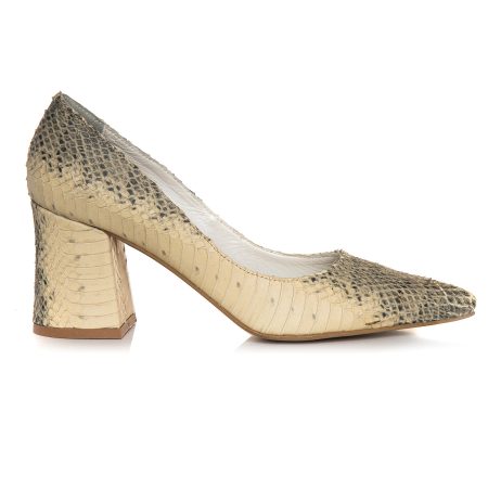 Pantofi Piele Imprimeu Sarpe  Comod E10 - orice culoare