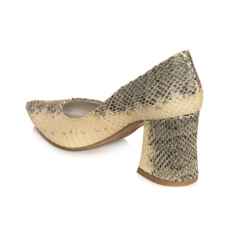Pantofi Piele Imprimeu Sarpe  Comod E10 - orice culoare - imagine 2