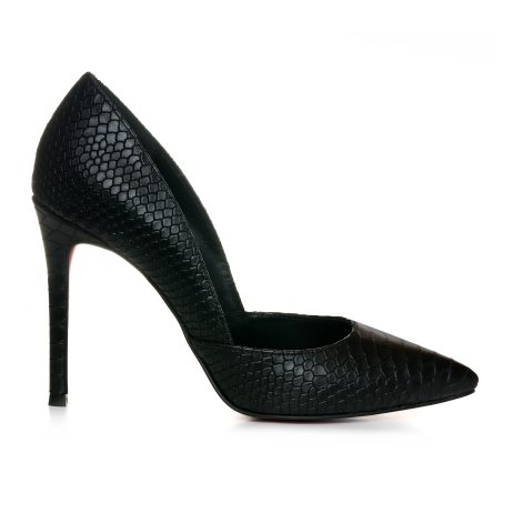 Pantofi Stiletto Croco Negru Classy L37 - orice culoare - imagine 3