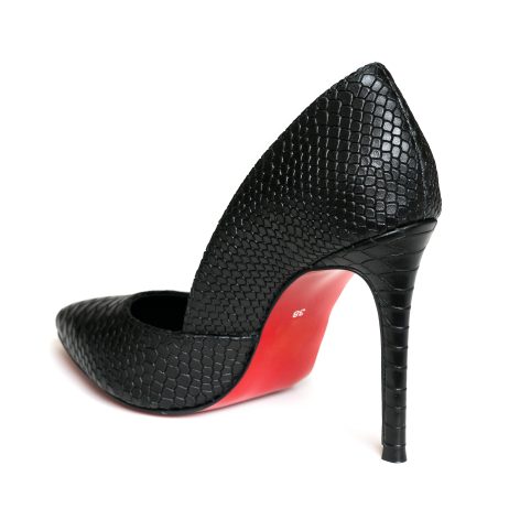 Pantofi Stiletto Croco Negru Classy L37 - orice culoare - imagine 6