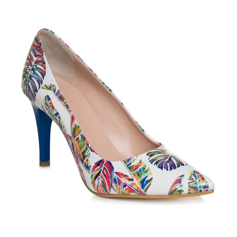Pantofi Stiletto Piele Color Frunze C8 - Orice Culoare - orice culoare - imagine 2