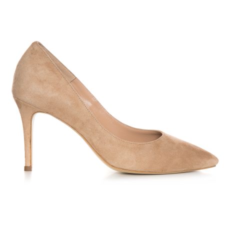 Pantofi Stiletto Piele Intoarsa Nude L5 - Orice Culoare
